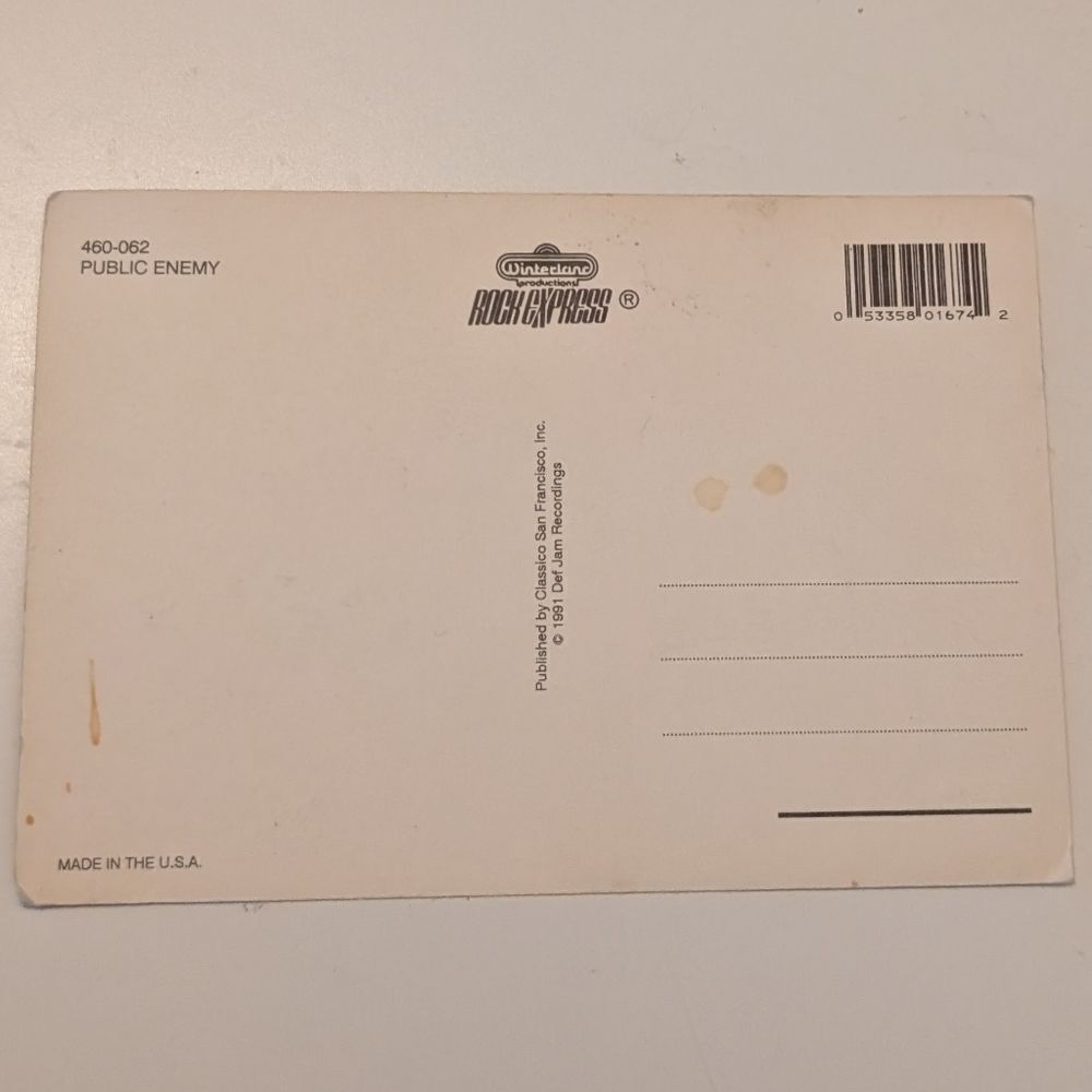 Public Enemy Postcard - Picture 2 of 2